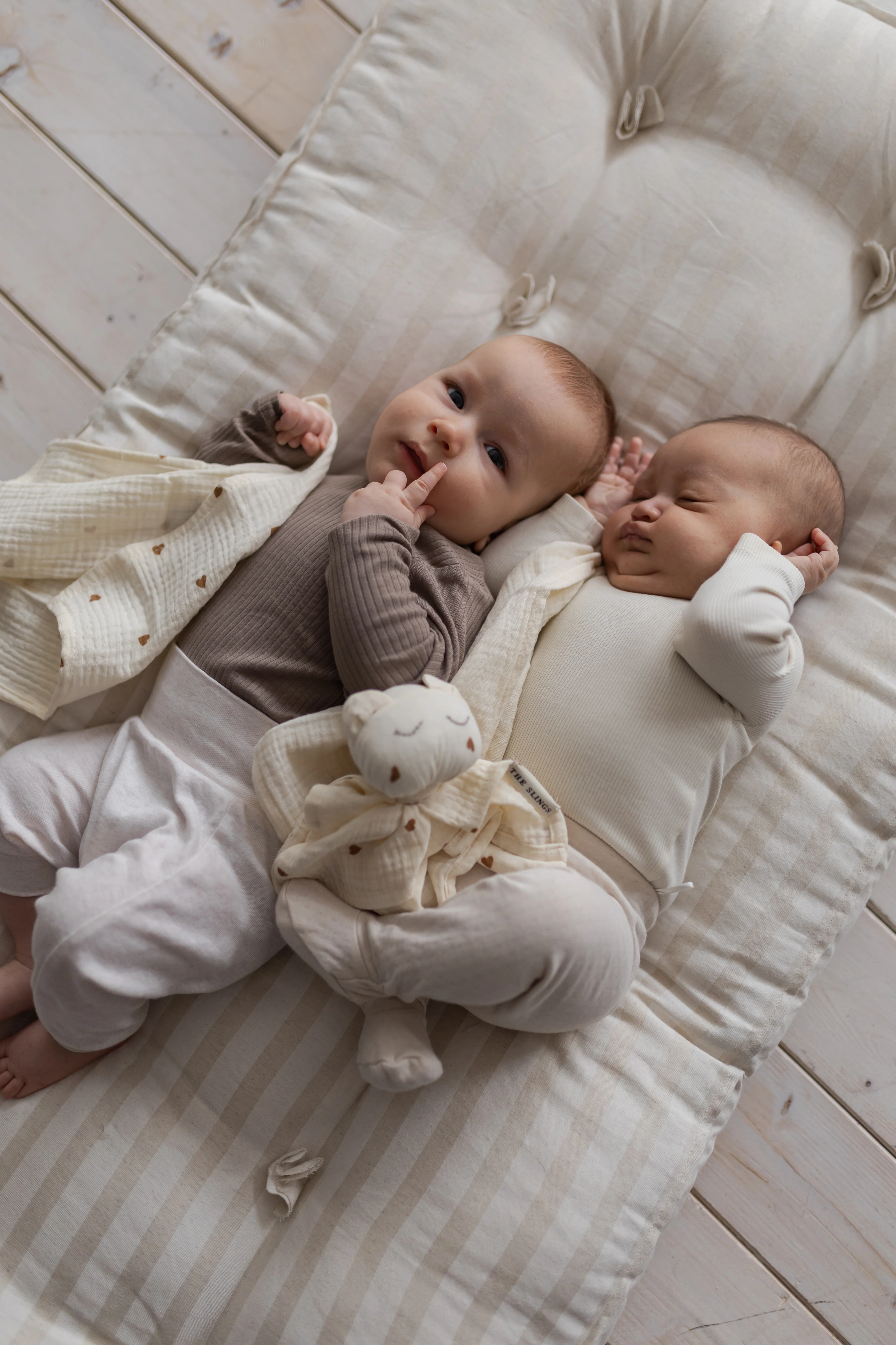 Mini Sweetheart & Ecru - zestaw małych pieluszek muślinowych - Image 5