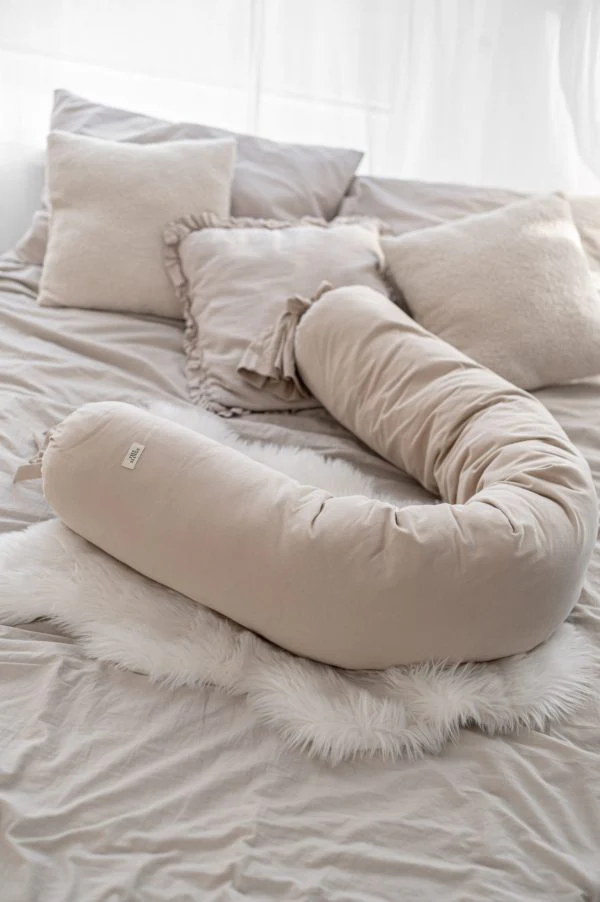 Poduszka ciążowa bawełniana Beige - Image 4