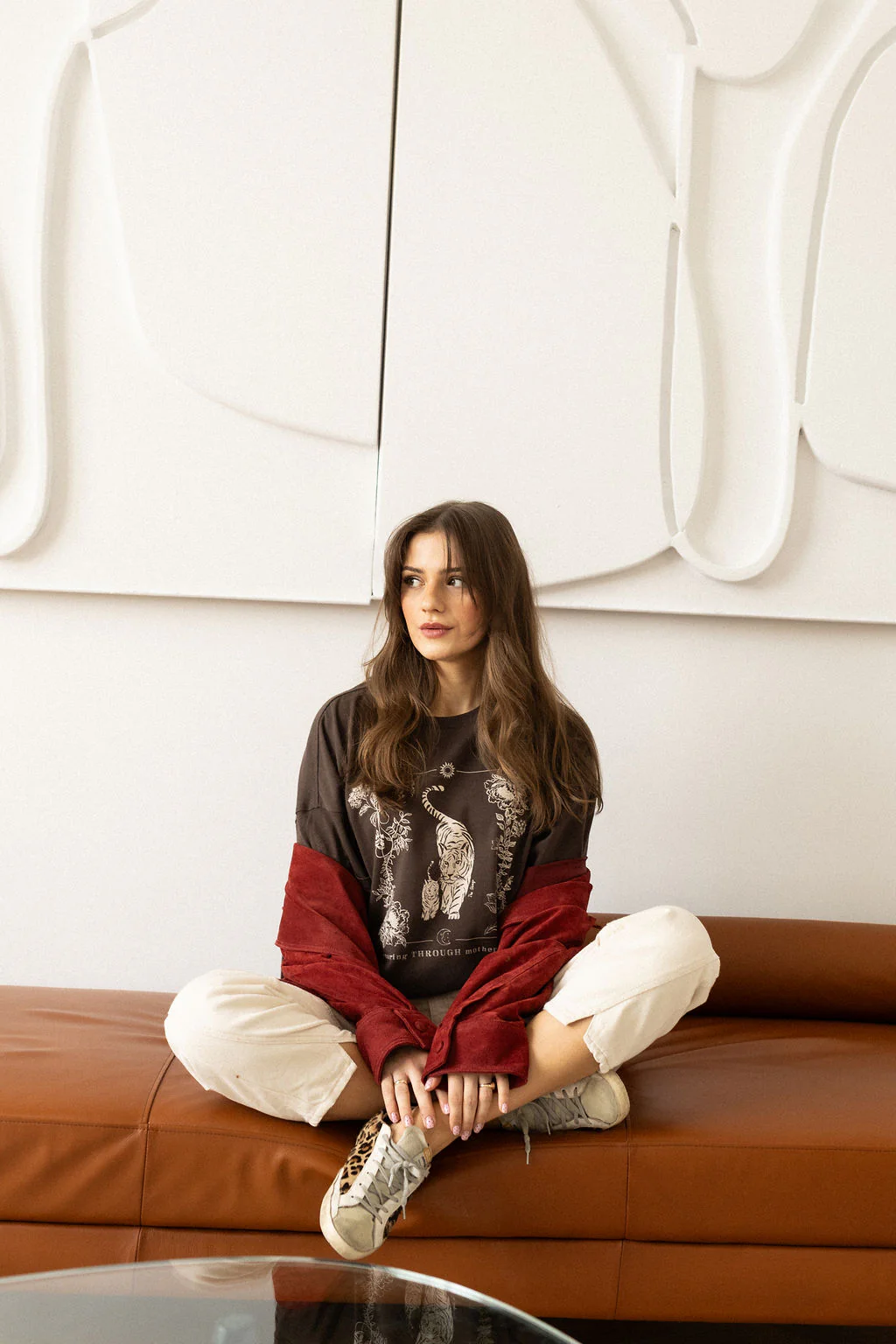 T-shirt Tiger Love Brown - Image 5